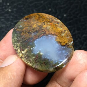 Scenic Moss gate Cabochon, Size 48x31x6 mm image 6