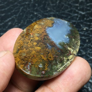 Scenic Moss gate Cabochon, Size 48x31x6 mm image 5