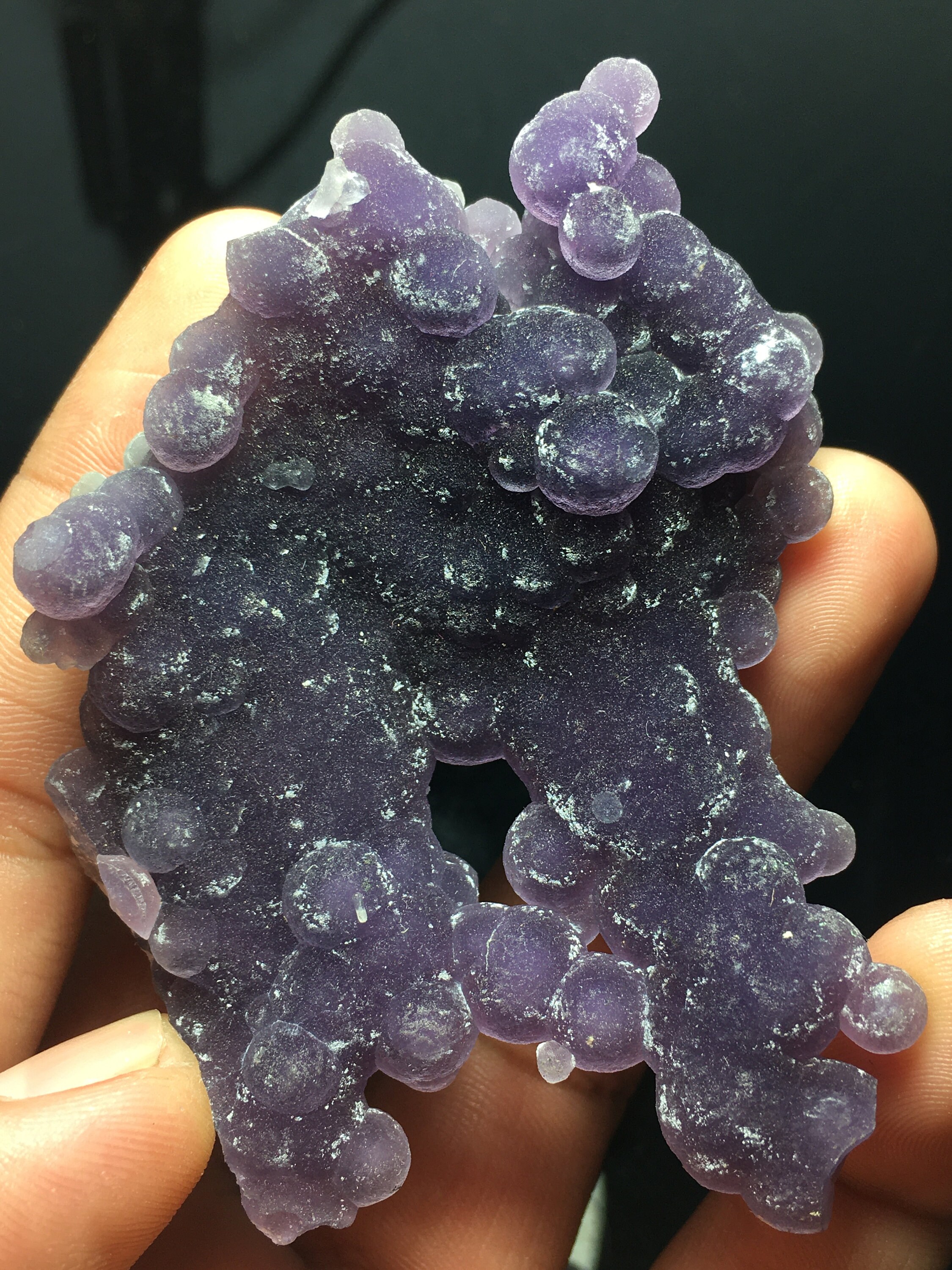 Grape Agate Mineral Chalcedony Crystal Botryoidal Stone Etsy