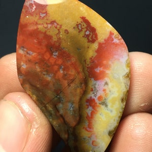 Ozean Jaspis Achat Cabochon 44x25x6 mm