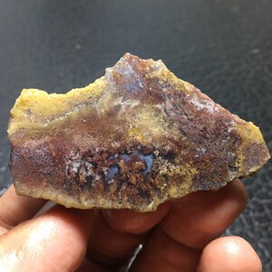 Ongepolijste plaat mosagaat 58 x 35 x 8 mm