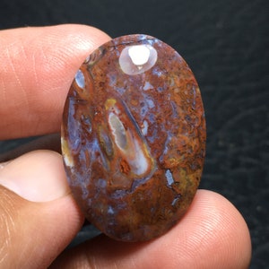 Jaspis Achat Cabochon 30x22x7 mm