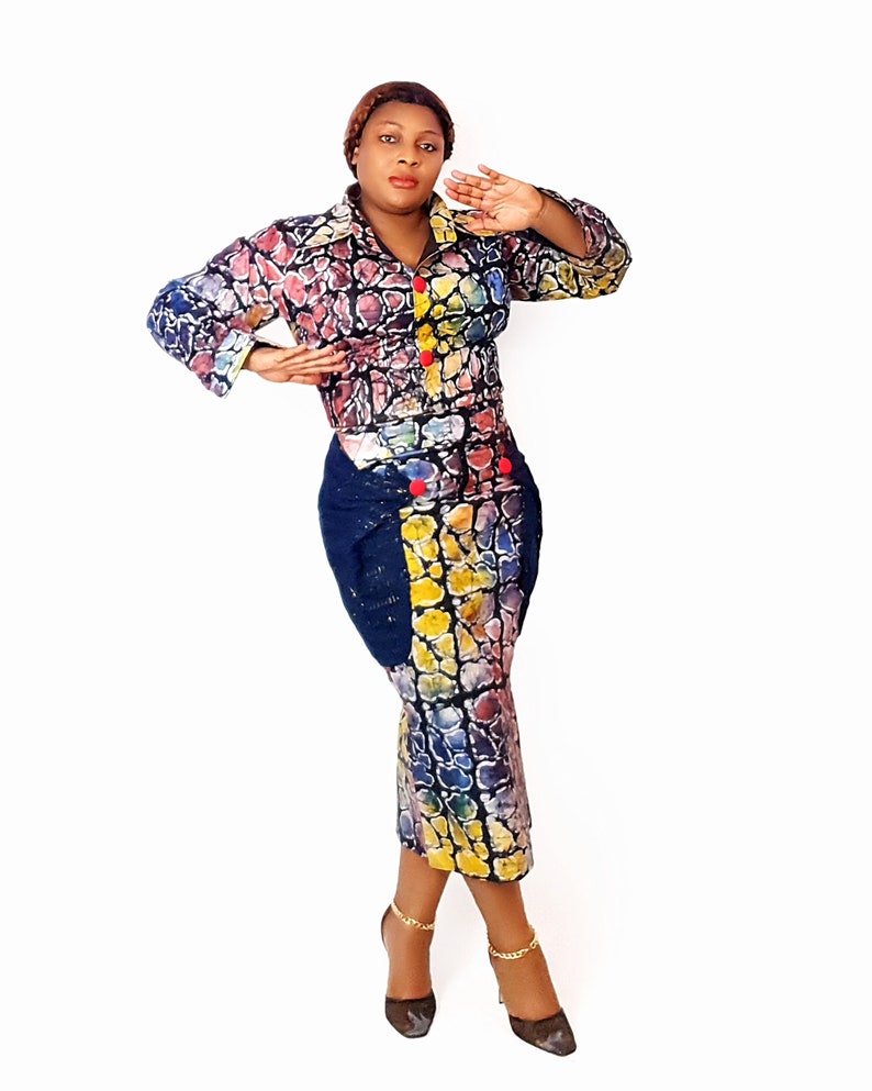 batik pencil skirt batik skirt shirt pencil skirt wool skirt set 100/% cotton African clothing for women summer clothing