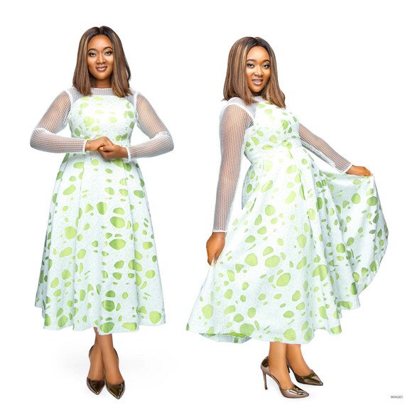 olive green dress women