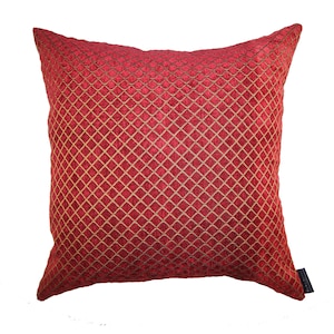 Pillow Cover - Red Velvet Pillow - 21x21 Pillow Cover - 20x20 Pillow Cover - Velvet Throw Pillow - Red Throw Pillow Cover - Red Pillow Cover