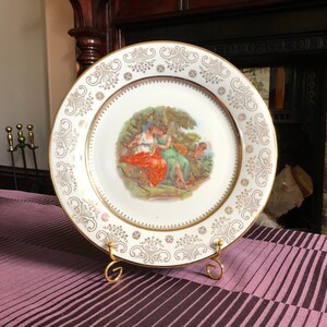 Decorative Plate Women and Kid Made in Germany - Decorative Wall Art - Decorative Plate - Decorative Wall Plate with Greek Art