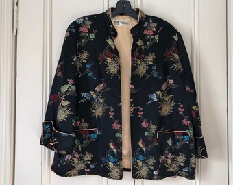 silk floral jacket