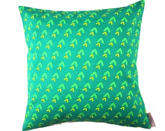 Throw Pillow Cover - Green Pillow - 20x20 Throw Pillow - Vibrant Bright Green Pillow Cover - Green and Yellow Pillow Cover 20x20