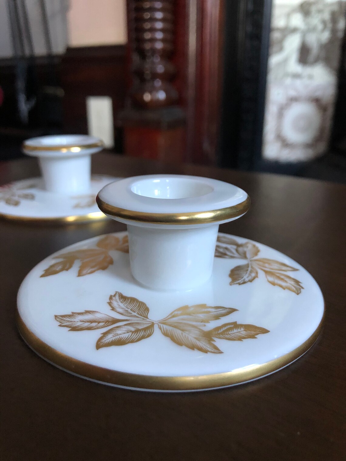 Candle Holders Vintage Candle Holders Bone China Candle Holders Set of 2 Candle Holders Wedgwood