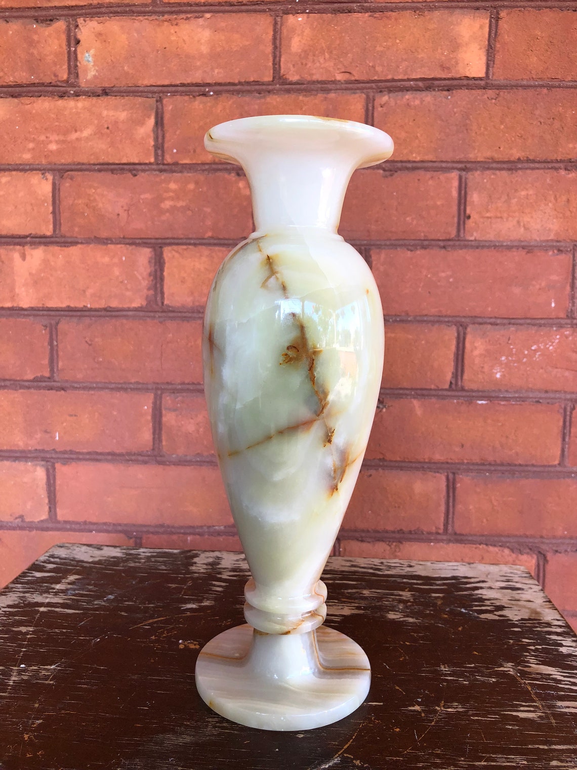 Vintage Onyx Stone Vases Onyx Vases Onyx Flower Vases Etsy Canada