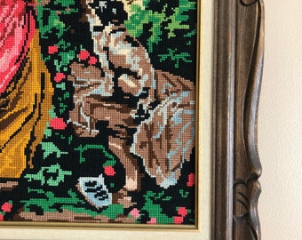 Vintage Needlepoint Art - Vintage Framed Needlepoint Art - Etsy