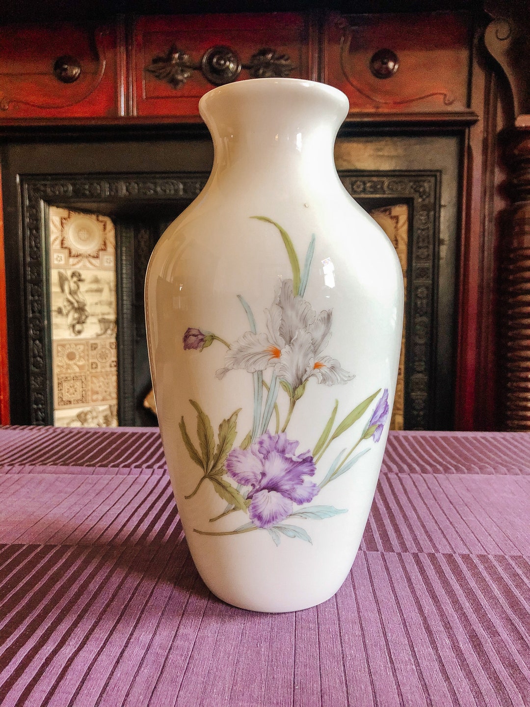 Floral Vintage Vase KAISER W. GERMANY marina Designer K. Nossek Large