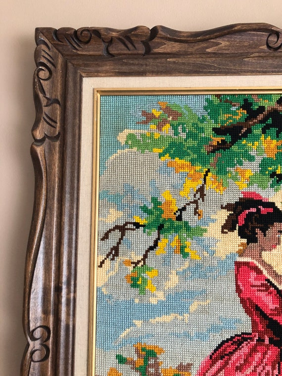 フランスアート　額縁セット　NEEDLEPOINT Vintage フランスアート額縁セットNEEDLEPOINT Vintage