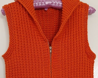 Knit Zipper Vest - Etsy