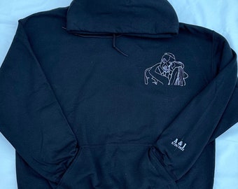 Custom picture turned into custom hoodie design