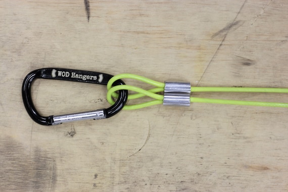 WOD Hangers - hanger for knee, elbow and wrist sleeves and pads (gift for crossfit, wrestling, volleyball, weightlifting, olympic lifting)