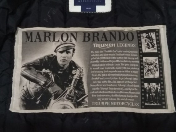 Mega Rare TRIUMPH motorcycles Marlon Brando BRMC … - image 6