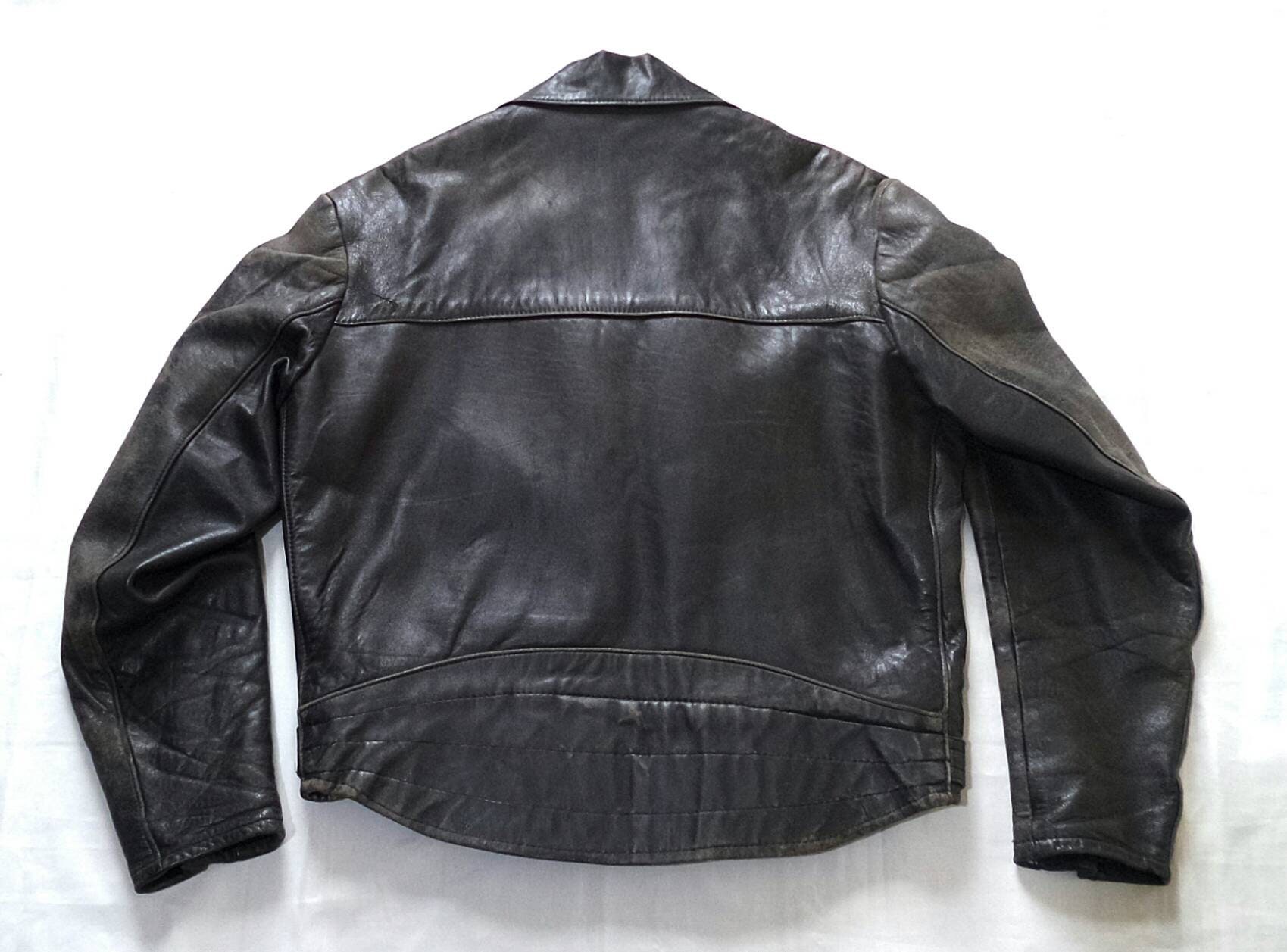 Vintage 1960s Mascot motorcycle Leather jacket LARGE vgc | Etsy
