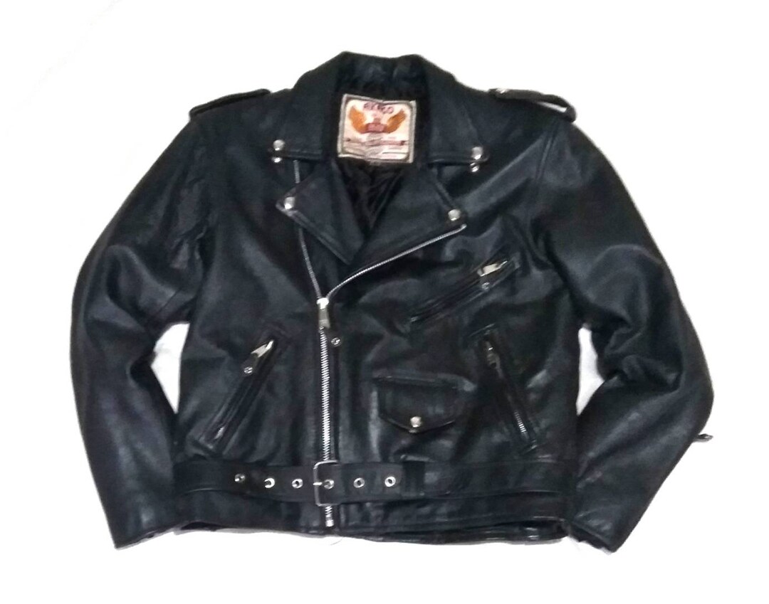 Vintage AKASO Motorcycle Leather Bike Jacket Small Cafe - Etsy UK