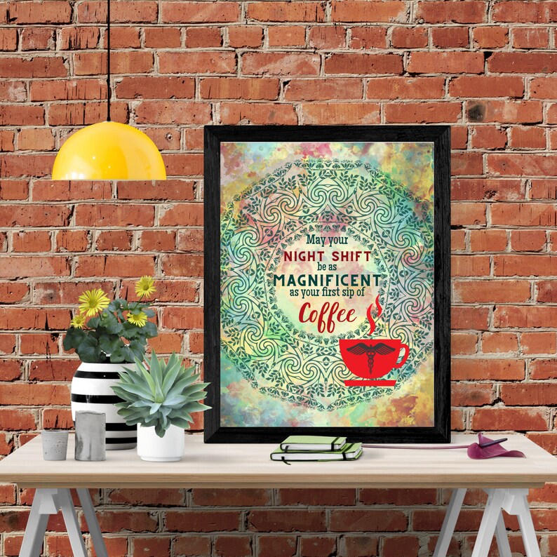 Nurse wall art EMS art nurse gift nursing school wall | Etsy