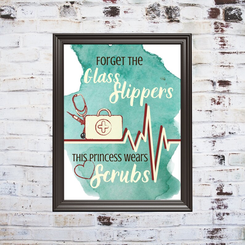 Nurse Wall Art EMS Art Nurse Gift Nursing School Wall Etsy