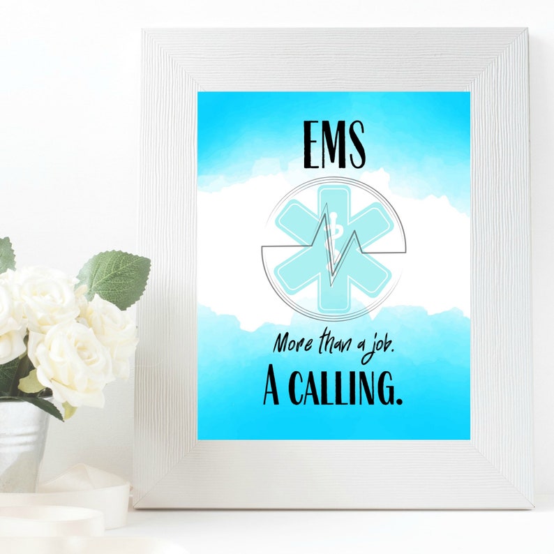 EMS Downloadable Print EMT Gift Paramedic EMS Print - Etsy