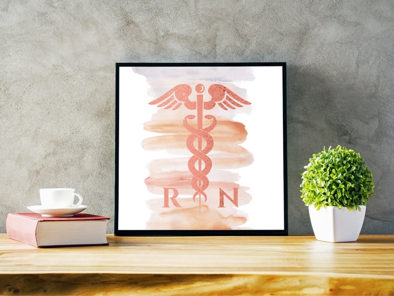 Nurse wall art nursing school gift wall art nurse art Etsy