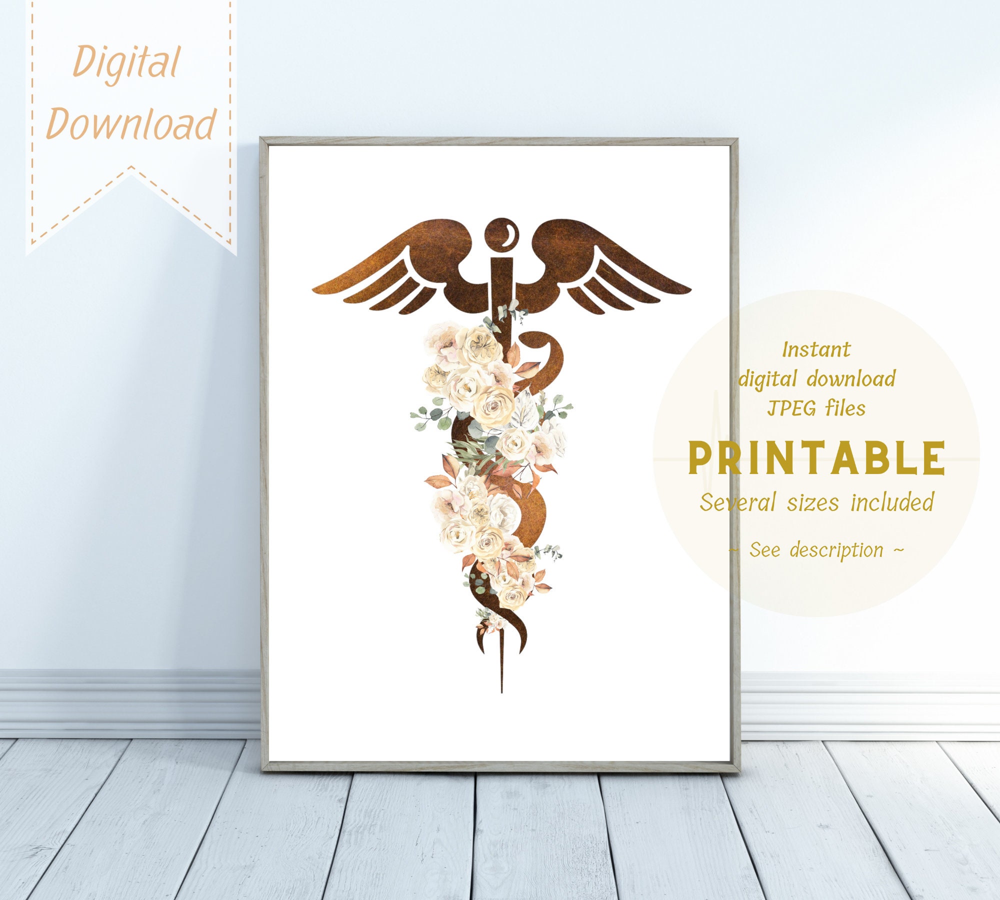 Nurse Wall Art Nursing School Gift Wall Art Nurse Art Etsy