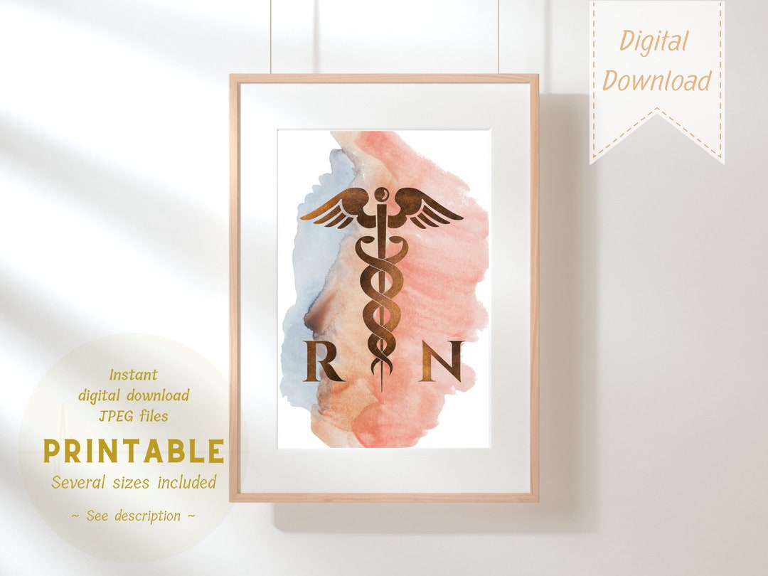 Nurse Wall Art Nursing School Gift Wall Art Nurse Art Print Nurse