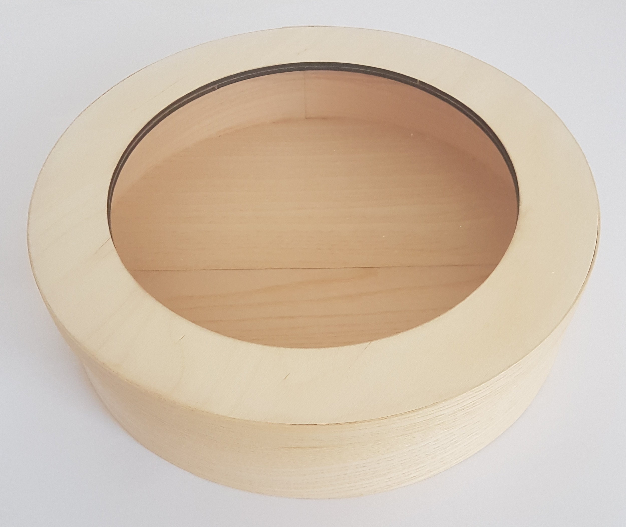 Juego de 6 cajas redondas de madera 2x115/25 pulgadas Etsy