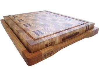 End grain cutting board. Double sided .