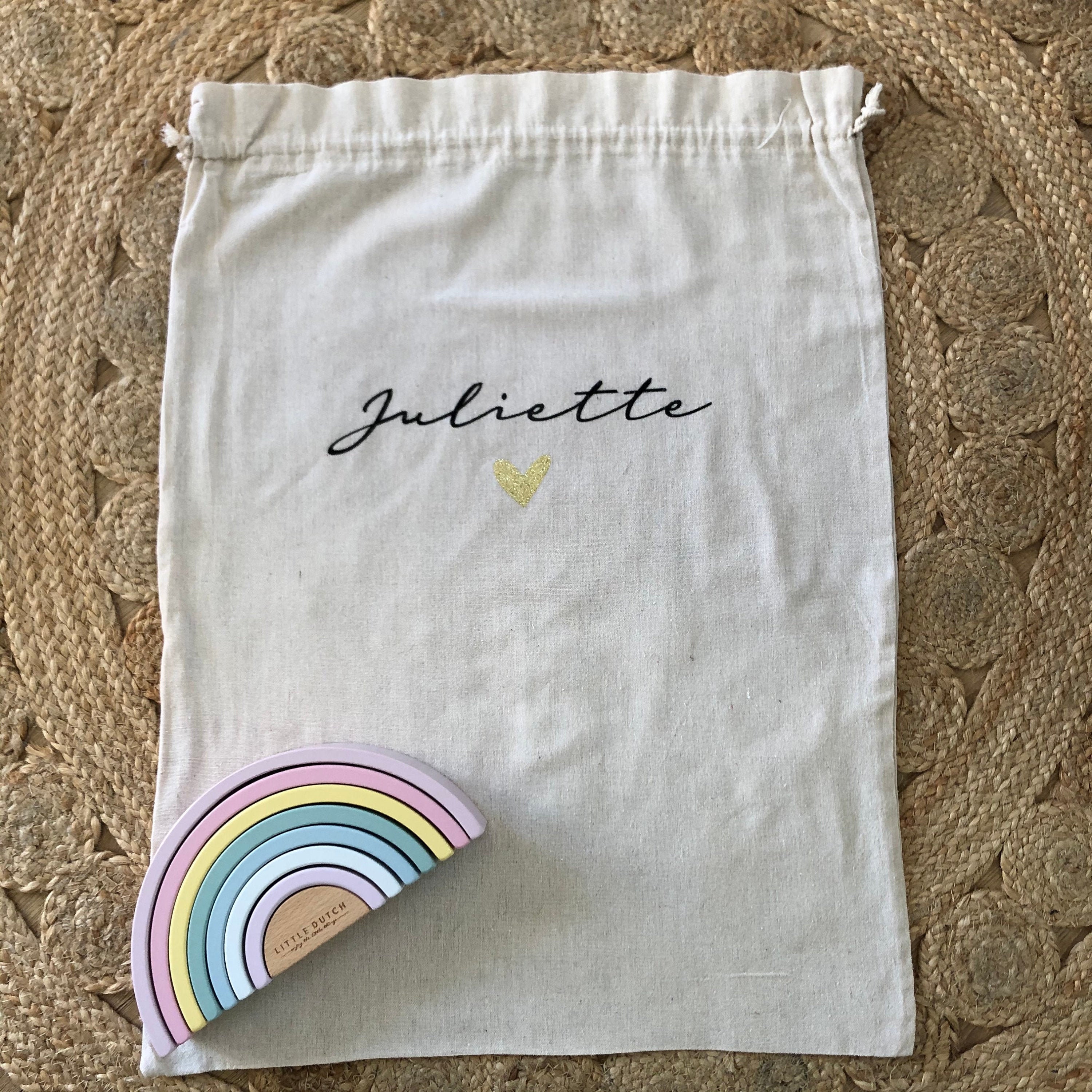 Hotte de Noël/Sac Jeux Pour Enfants Cadeaux Personnalisables Naissance Rangement