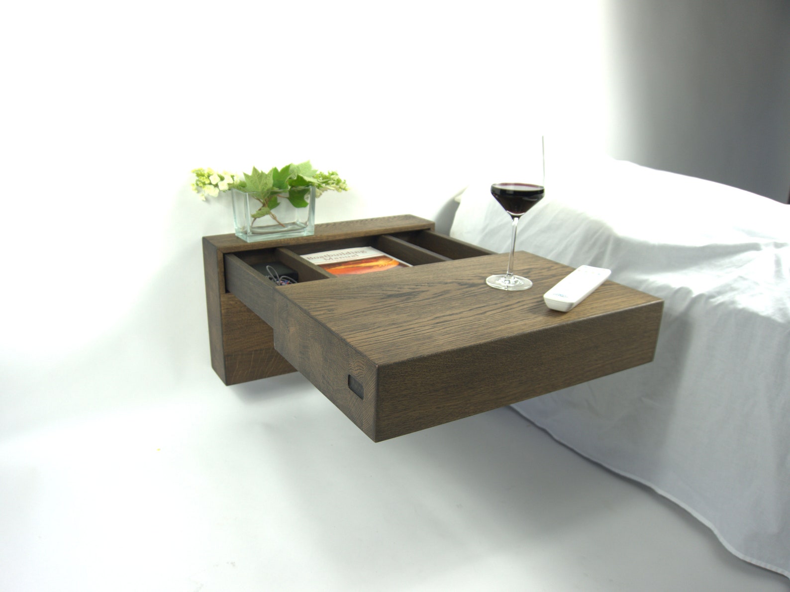 Floating Bedside Table With Drawer Etsy UK