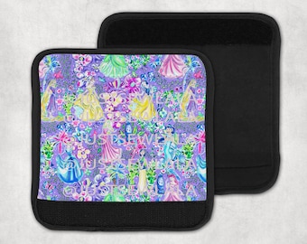 Personalized Bogg Bag Handle Wrap: Disney Princess Floral Design