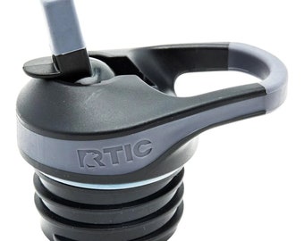 RTIC Water Bottle Lid | Flip Top with 2 Straws | 16 or 20 ounce Lid | Water bottle accessory