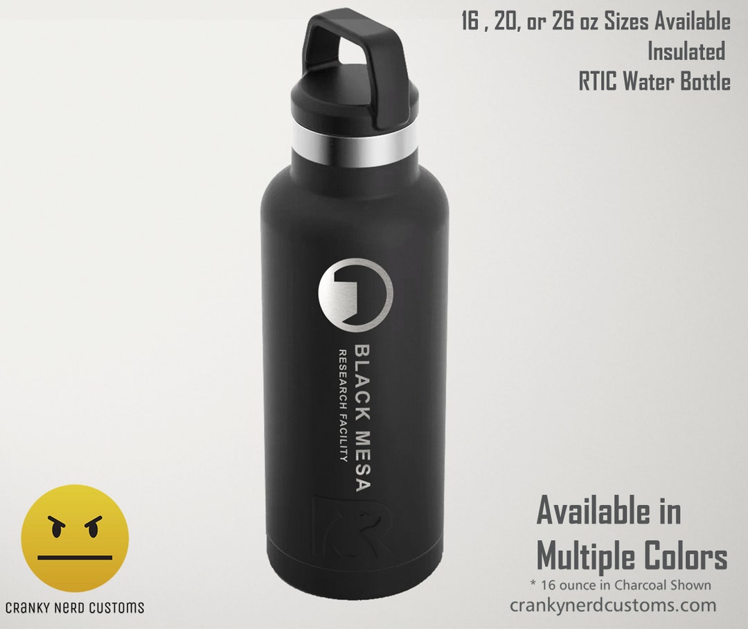 Black Mesa Half Life Water Bottle Stainless Steel 16 Ounce 20 Ounce 26