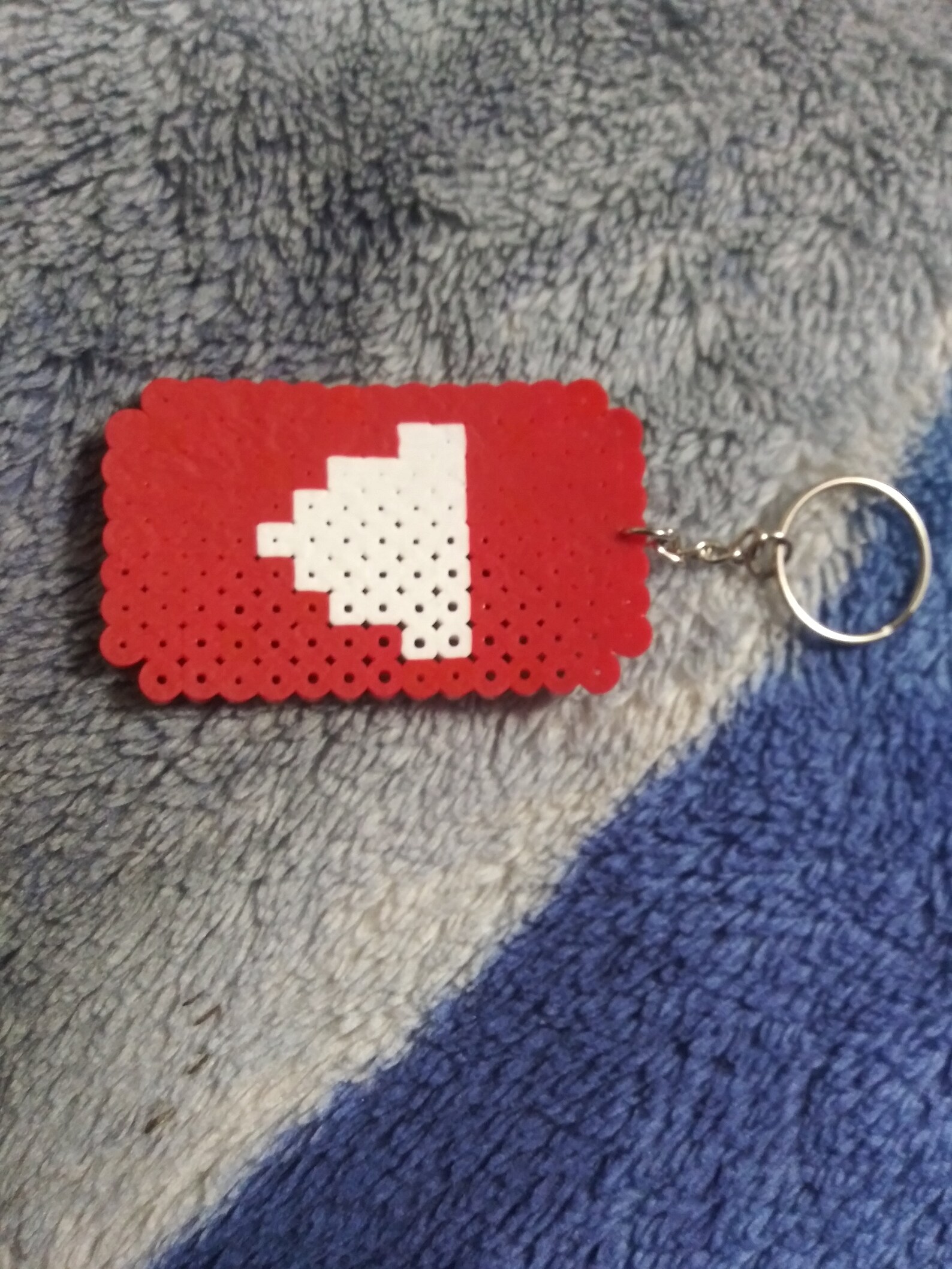 Youtube Perler Bead Keychain Etsy