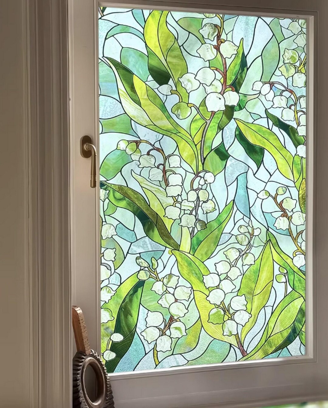 Custom French Glass Decal | Vintage Window Film, Decorative Privacy ...