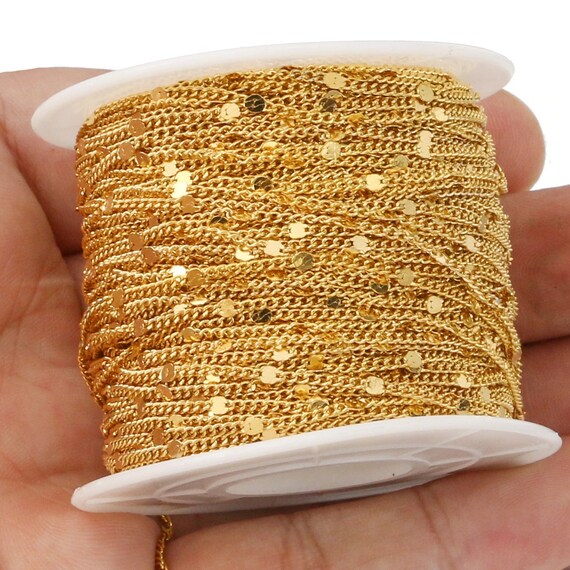 Wholesale gold sterling silver chains by the foot, AZ Findings, Jewelry  Making Chains Supplies Wholesaler