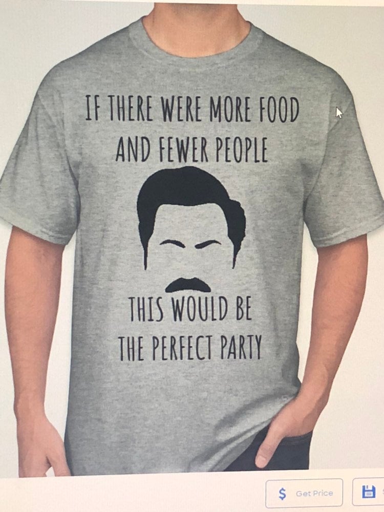 ron swanson t shirt spencer's
