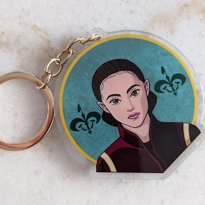 Battle Handmaiden Acrylic Keychain