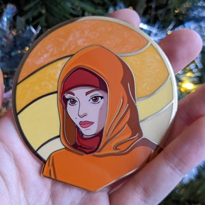Flame Handmaiden Limited Edition Hard Enamel Fantasy Pin