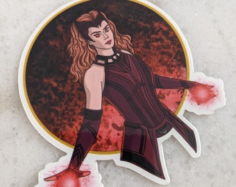 Red Witch 3” Vinyl Sticker