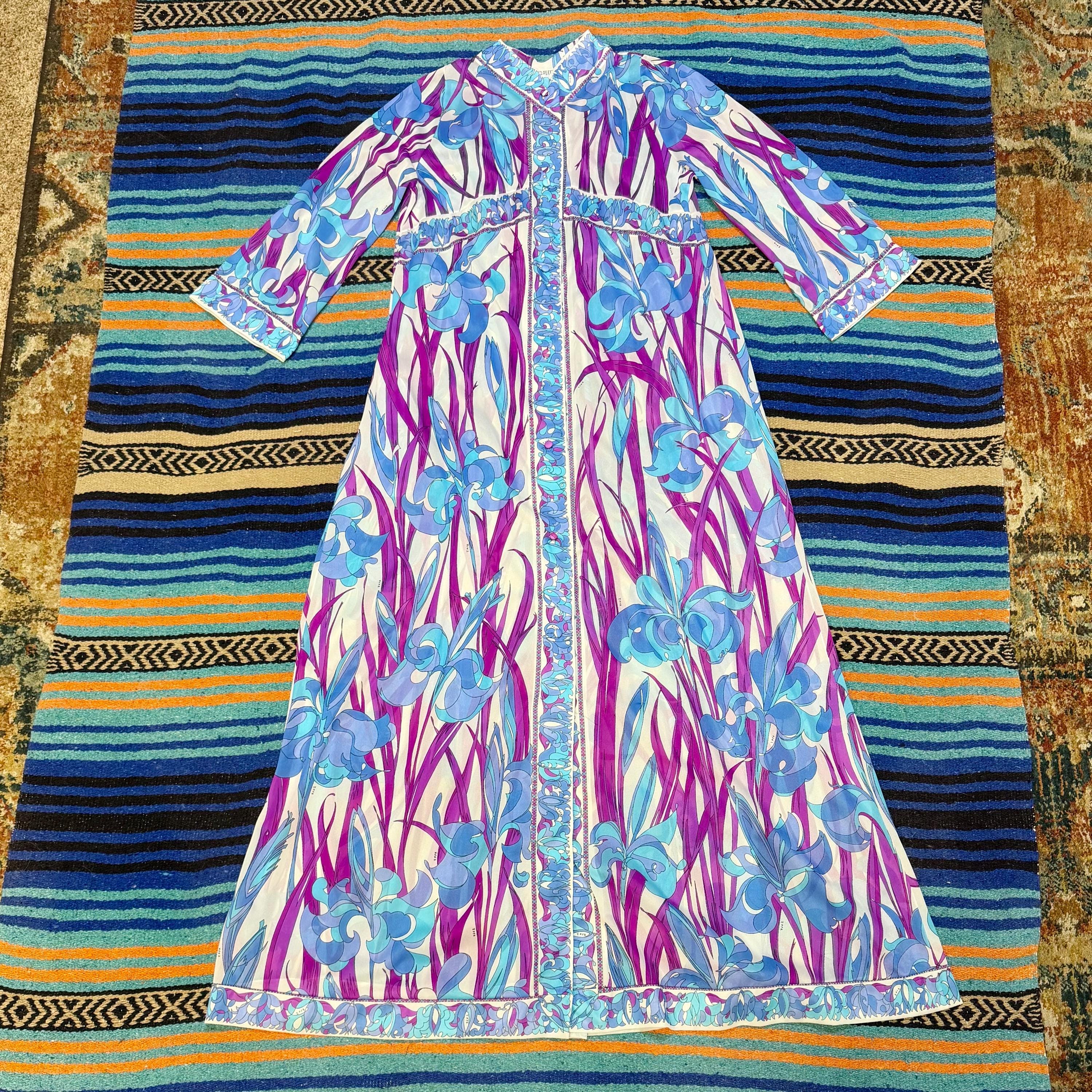 knee length dresses for ladies EMILIO PUCCI Long Sleeve Wrap Gown