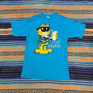 Vintage RARE Garfield Cool Daddy Tee, Adult Oversized Medium, Funny Crewneck Garfield Daddy Shirt