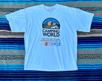 CLEARANCE Vintage 1990’s Camping World NASCAR Shirt, Adult XL, Short Sleeve Crewneck Tee