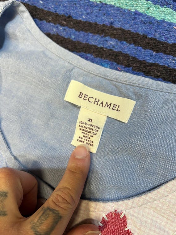 Vintage Cottagecore Button Down Patchwork Dress, … - image 7