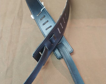 Leather guitar strap