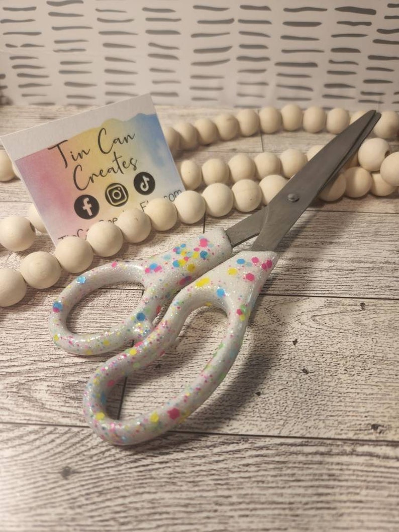Confetti Glitter Office Set Scissors Stapler Pen Holder Etsy
