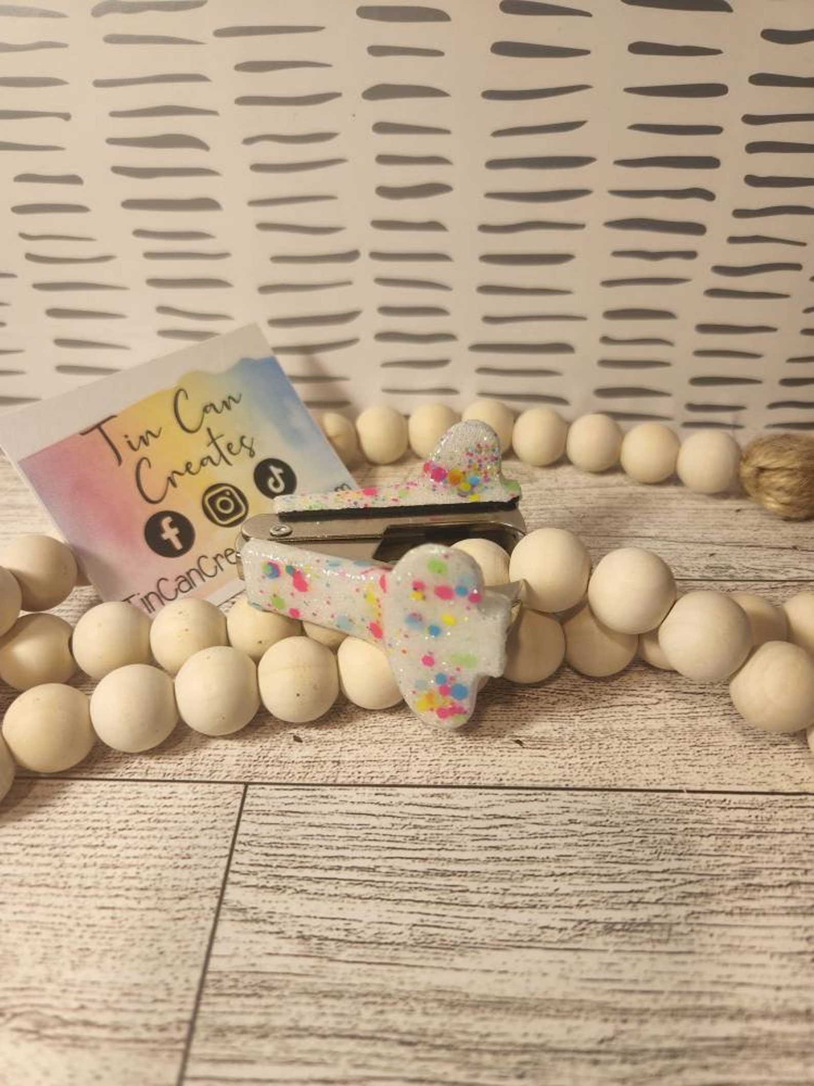 Confetti Glitter Office Set Scissors Stapler Pen Holder Etsy